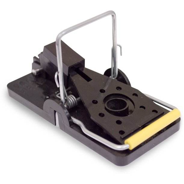 Reusable Black Mouse Mice Snap Spring Trap Killer Rodent Metal Plastic Folding Rat Traps for Big Rat Cat