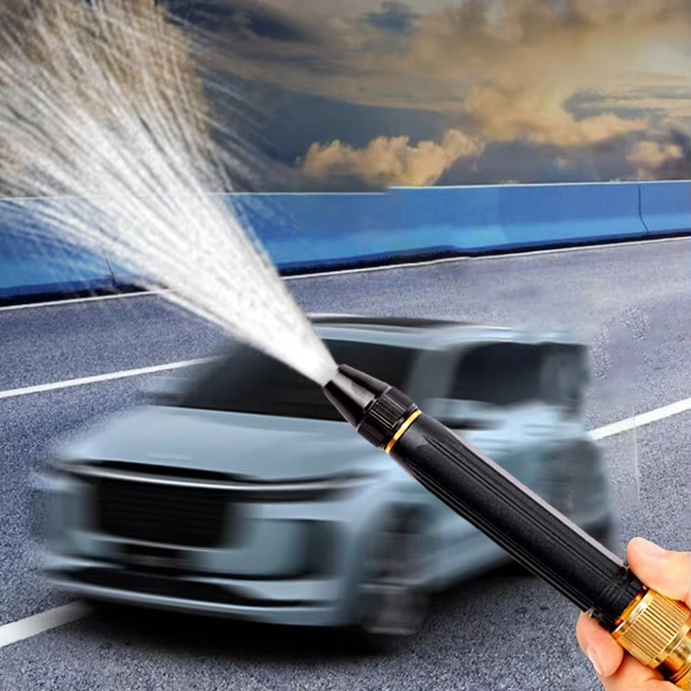 Hose Nozzle Adjustable Metal Water Hose Sprayer 360 Rotary Switch Watering Pipe Car Wash Nozzle for Garden Watering Car Washing