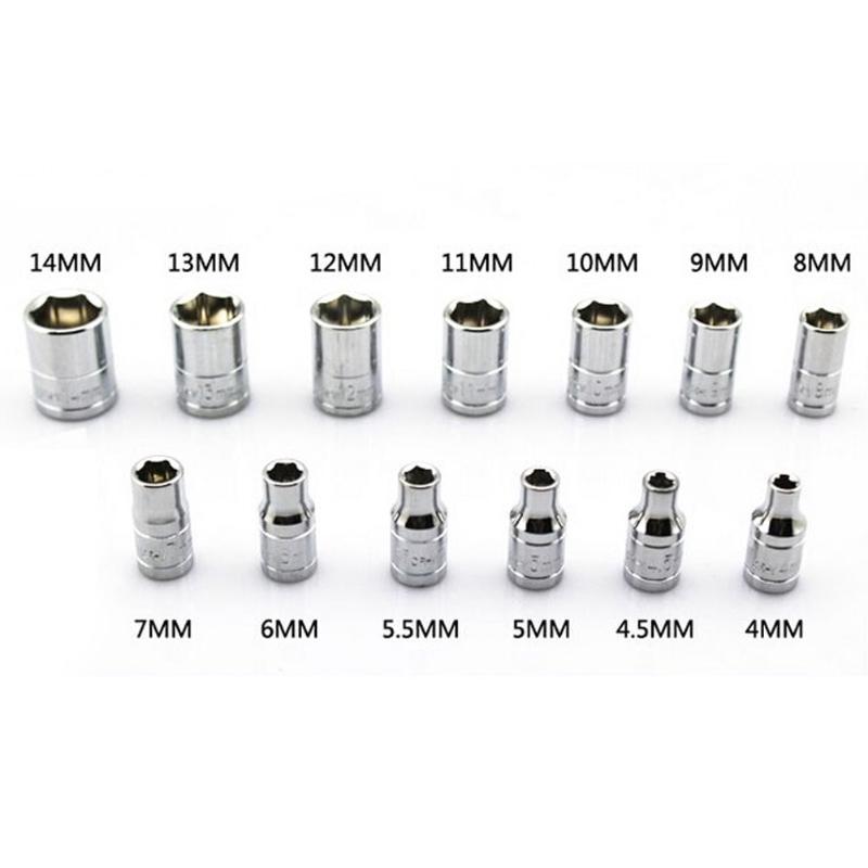 46Pcs Carbon Steel Combination Tool Set Wrench Socket Spanner Screwdriver Household Motorcycle Car Repair Tools