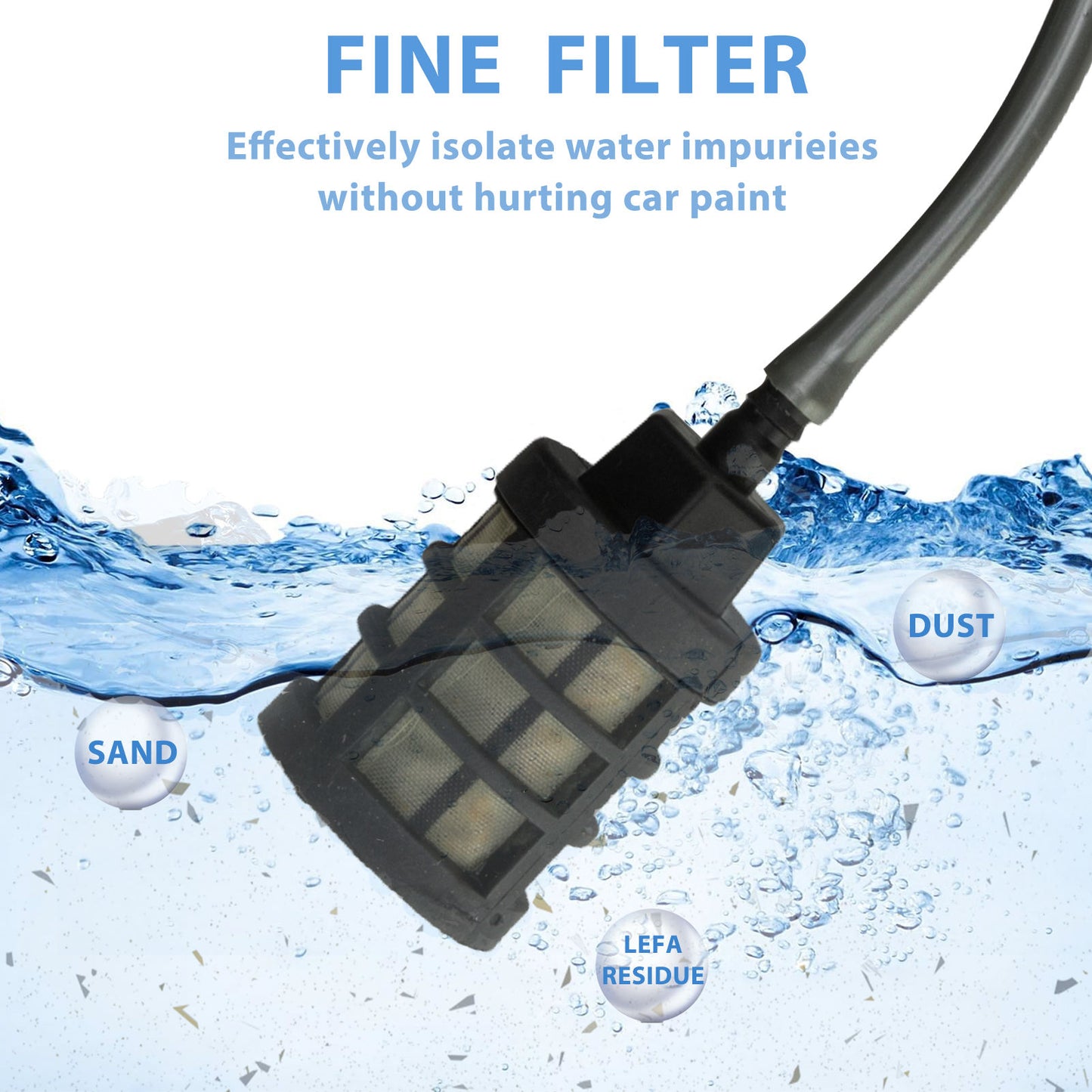 50Bar Cordless High-Pressure Car Wash with 20000mAh Battery & Foaming Function